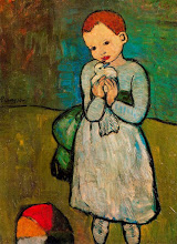 picasso girl with pigeon
